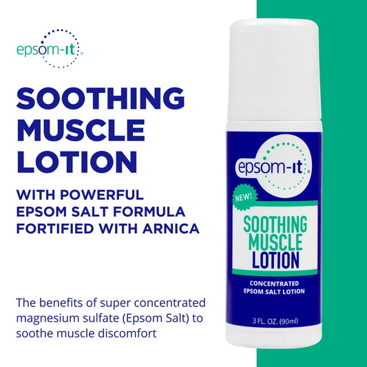 EPSOM-IT Arnica-enhanced formula soothing muscle stiffness quickly.