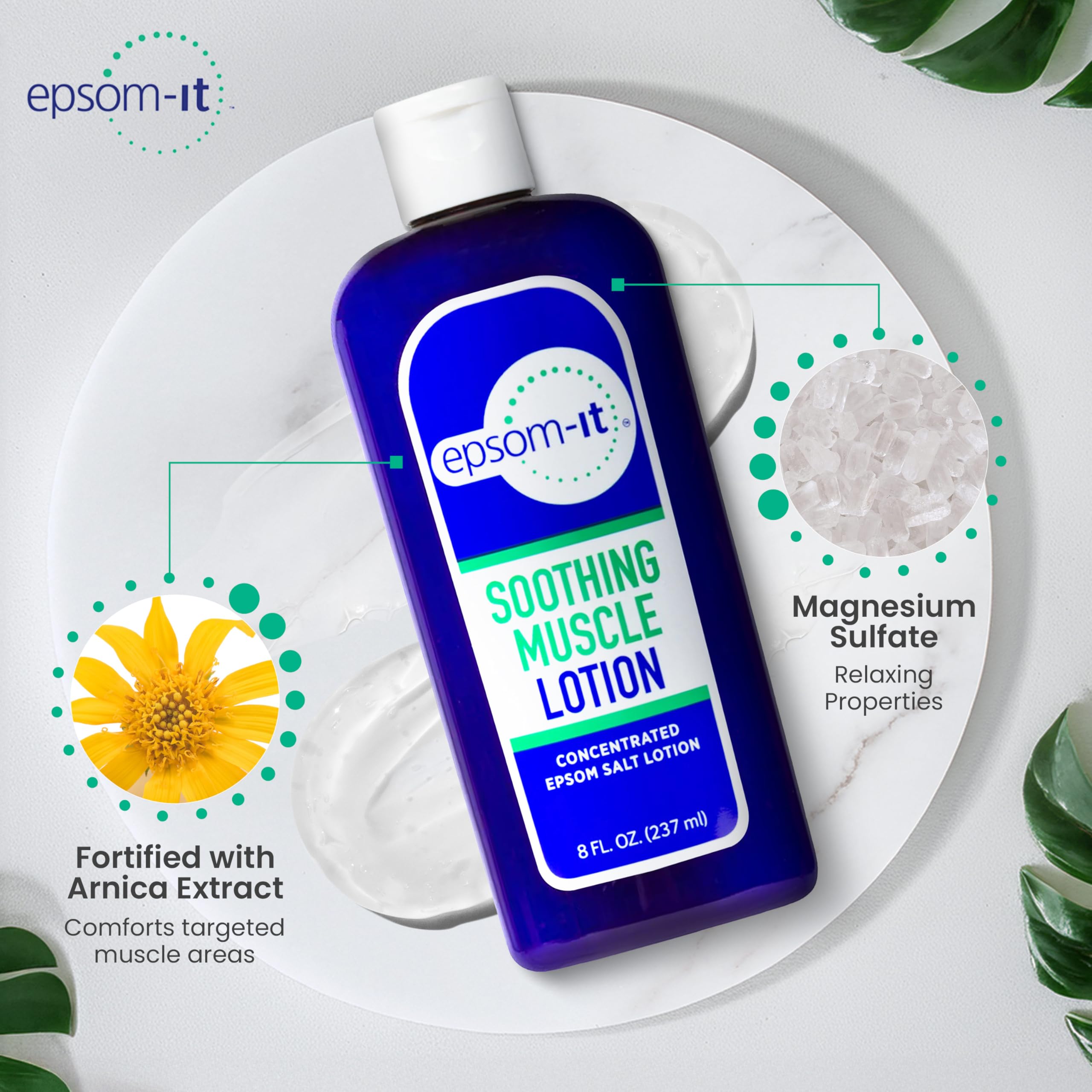 Feet relaxed after applying EPSOM-IT lotion