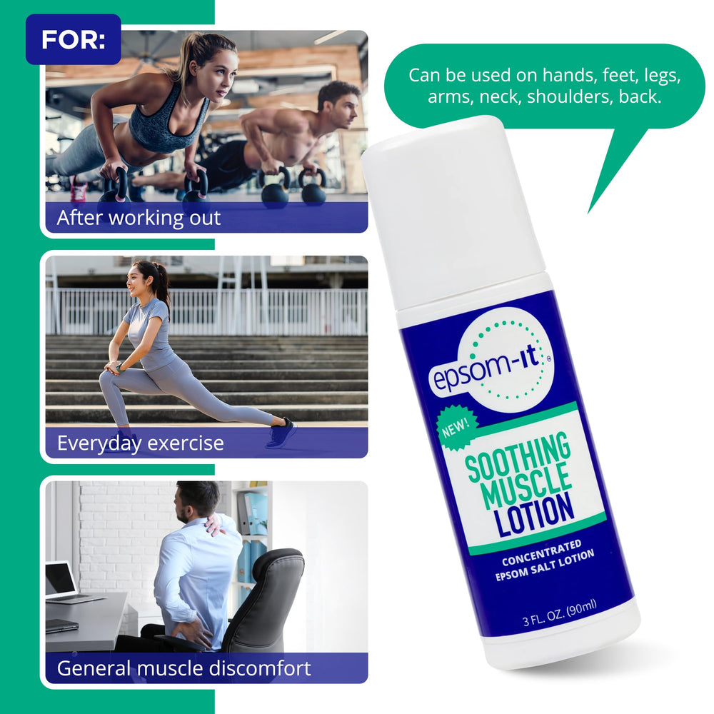 EPSOM-IT Fragrance-free, greaseless lotion ideal for sensitive skin.