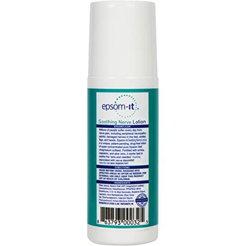 EPSOM-IT roll-on bottle in hand for easy targeted application.