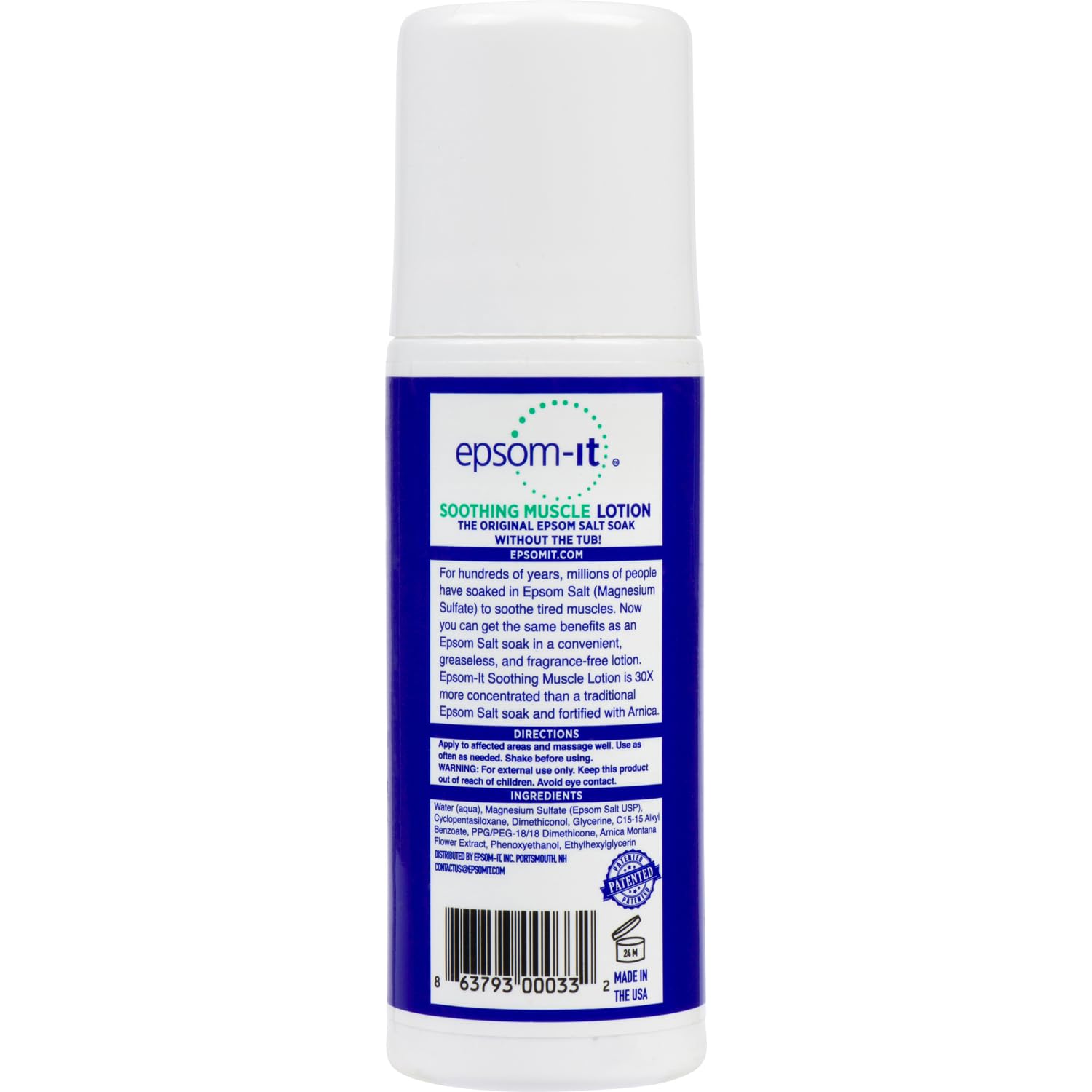 EPSOM-IT soothing muscle set packaging-two-pack conveys value and convenience.