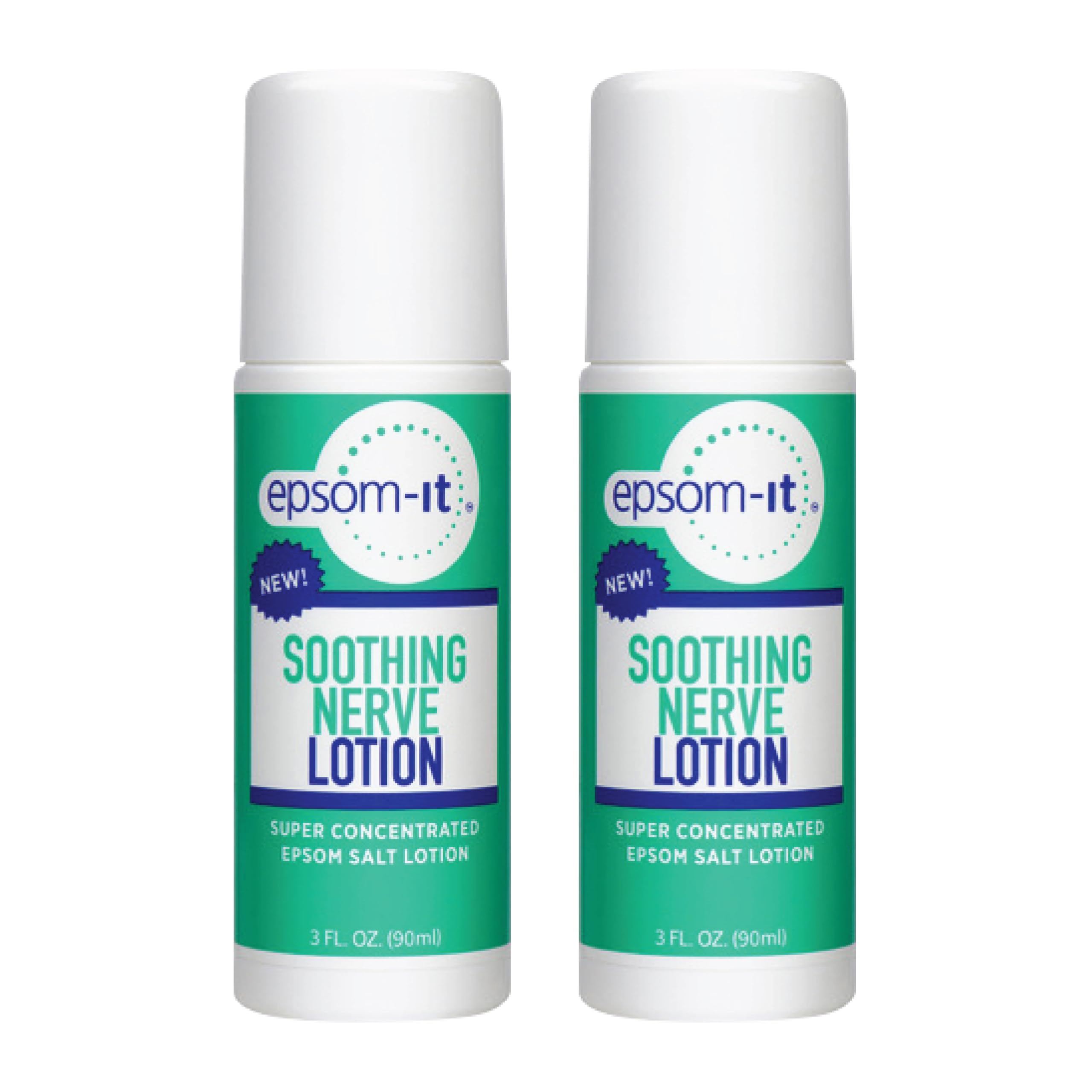 EPSOM-IT soothing nerve lotion roll-on bottle ready for on-the-go relief.