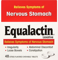 Equalactin chewable tablets pack4 box-front for daily convenience.