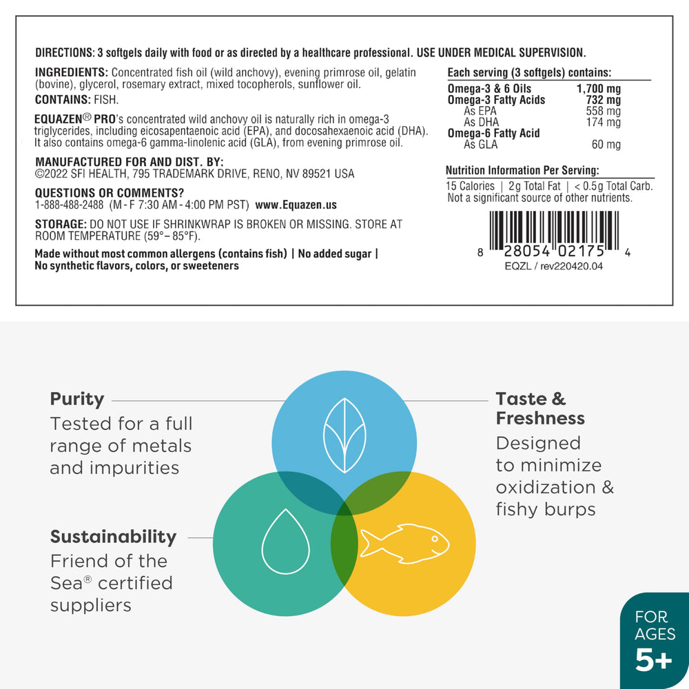 Equazen Pro bottle with emphasis on bioavailability research backing