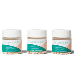 EQUELLE bottle of multi-symptom relief for menopause support