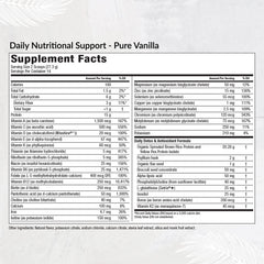 Equilife Daily Nutritional Support powder scoop ready to blend into a plant-based meal.