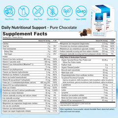 Equilife Daily Nutritional Support tub front view shows packaging for quick, plant-based nutrition.