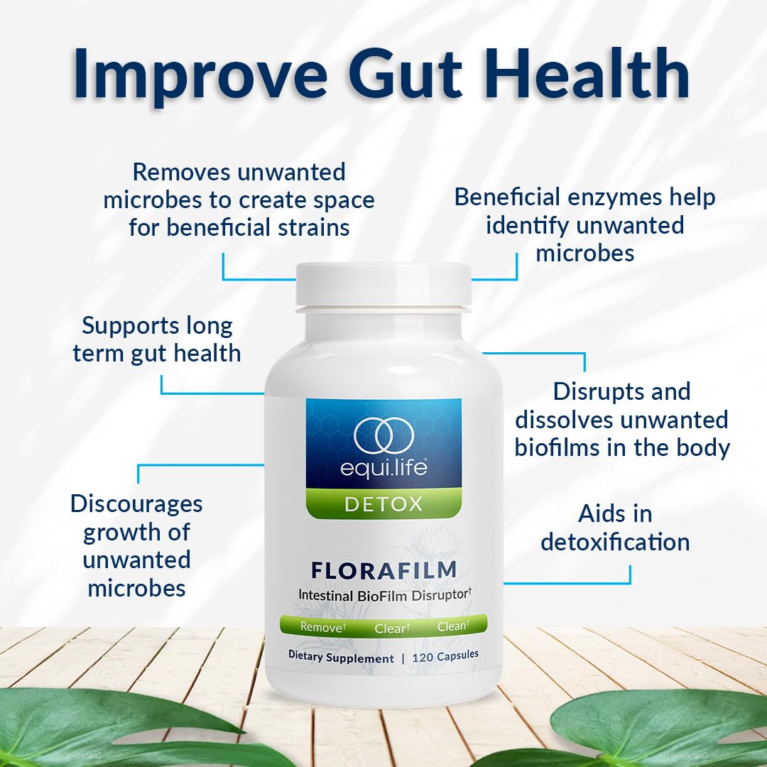Equilife Florafilm concept image illustrating gut flora balance.
