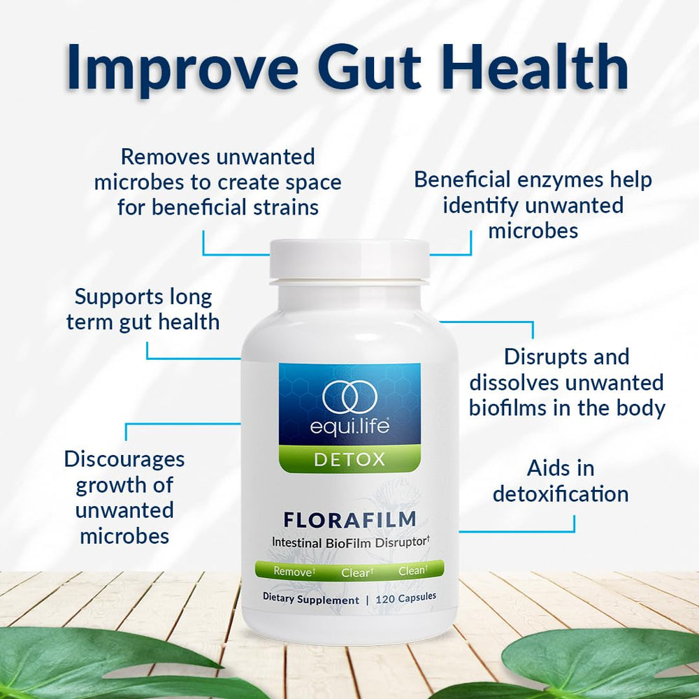 Equilife Florafilm concept image illustrating gut flora balance.