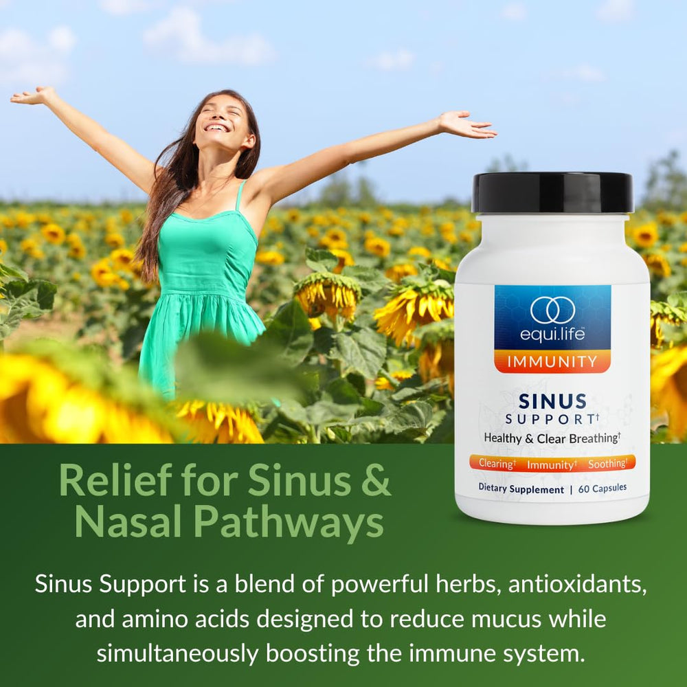 Equilife Sinus Support daily-dose format, easy to incorporate into morning routines.