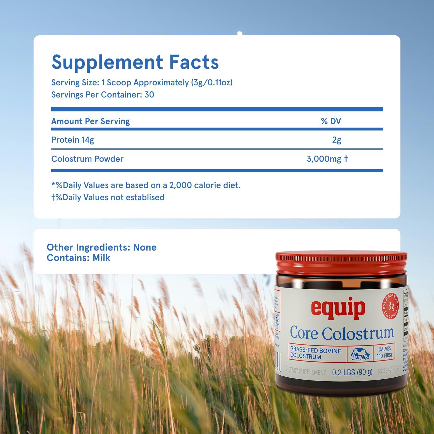 A ready-to-drink shake with Core Colostrum Powder for easy daily use.