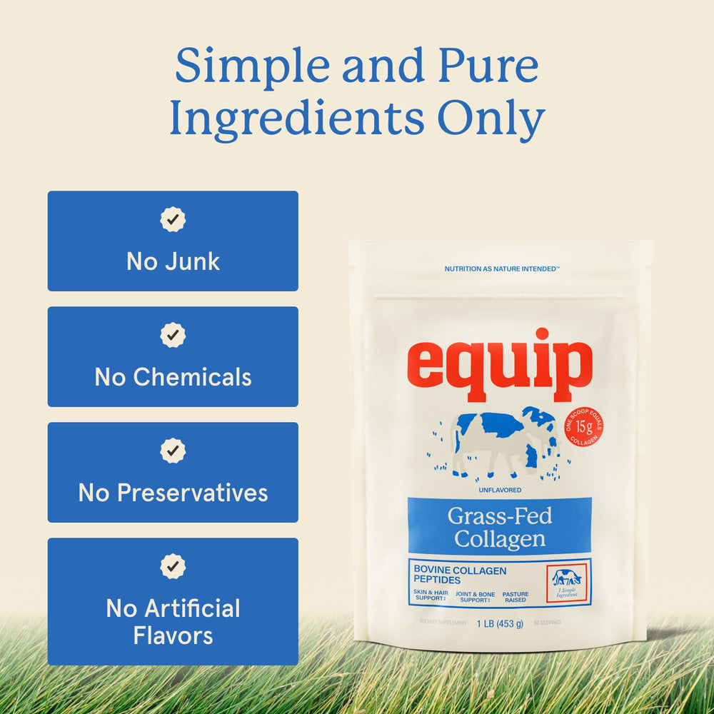 Equip grass-fed collagen dissolving in coffee for daily routine