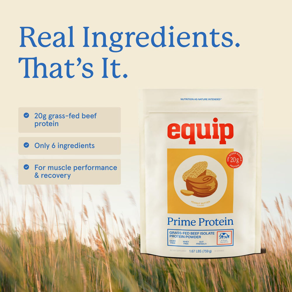 Bundle of Prime Protein with label highlights third-party testing and quality guarantee