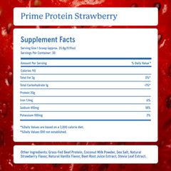 Shaker bottle displaying a serving of Prime Protein Powder with 21g protein.
