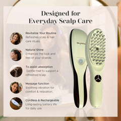 Era of Nature 28-silicone-bristles close-up delivering gentle root exfoliation.