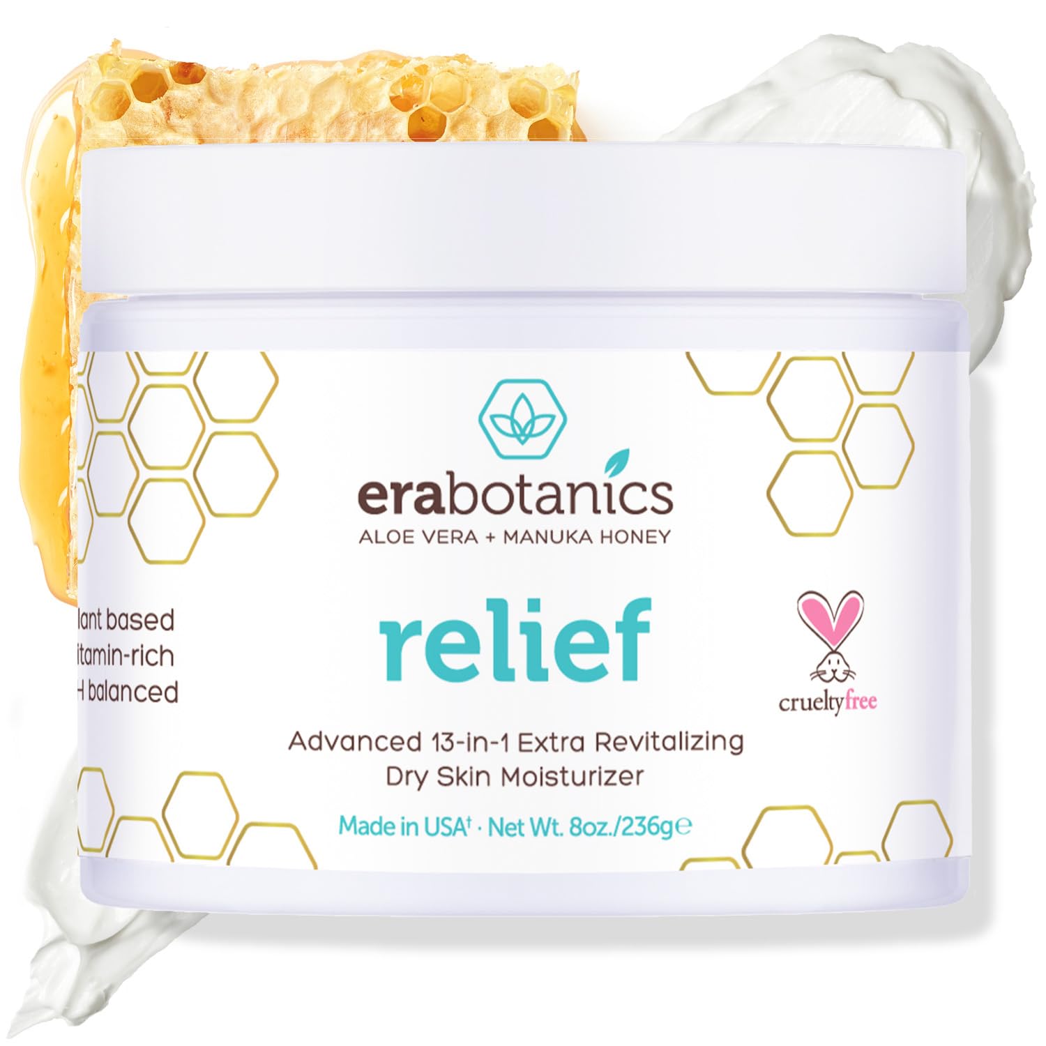 Era Organics eczema moisturizer bottle for on-the-go relief from dry, itchy skin.