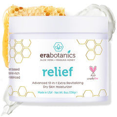Era Organics eczema moisturizer bottle for on-the-go relief from dry, itchy skin.