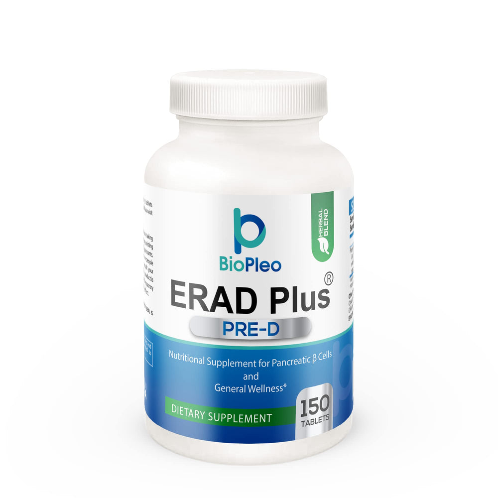 ERAD Plus Pre-D bottle label showcases metabolism-focused herbal blend.