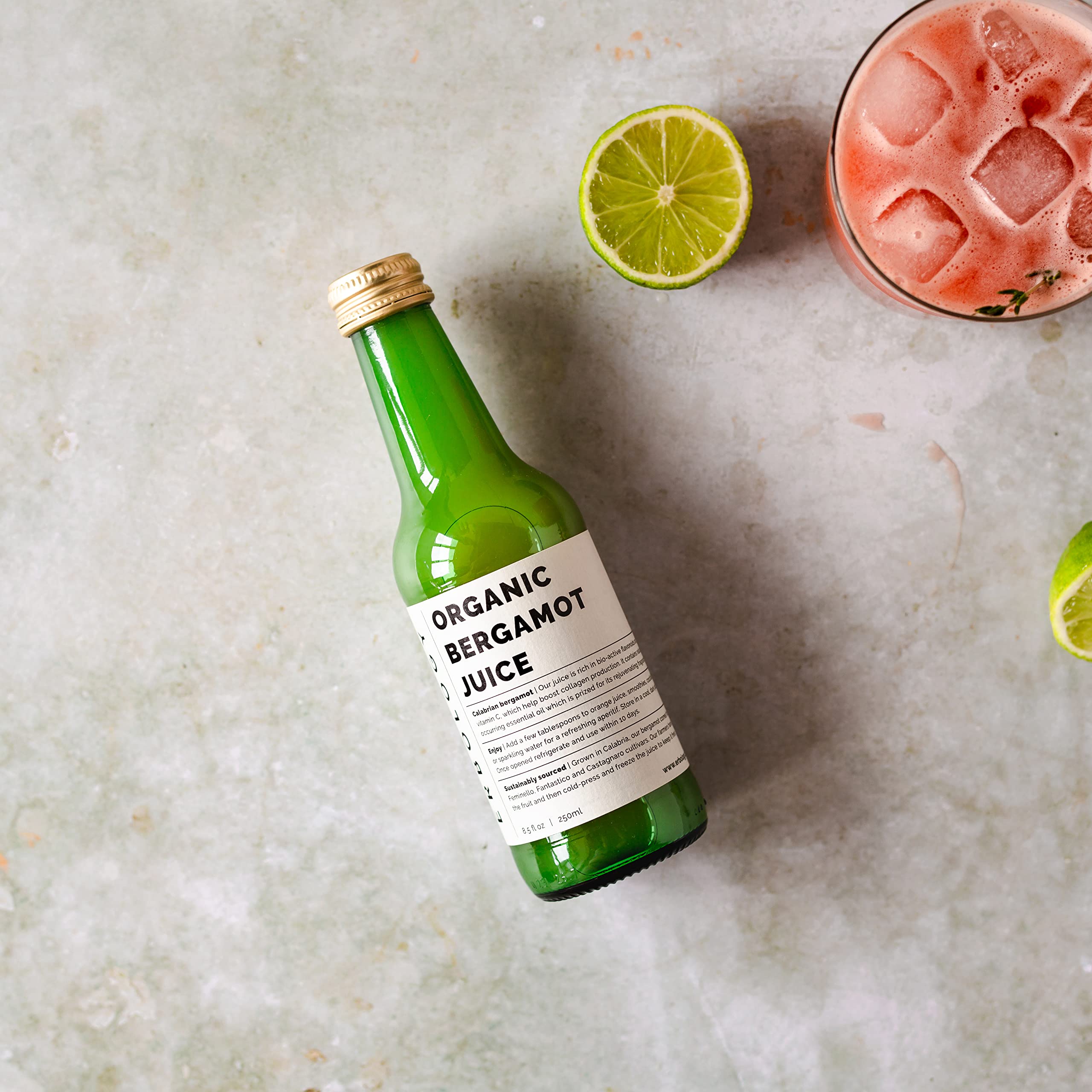 Erbology bergamot juice farm Calabria illustrates Italian sourcing