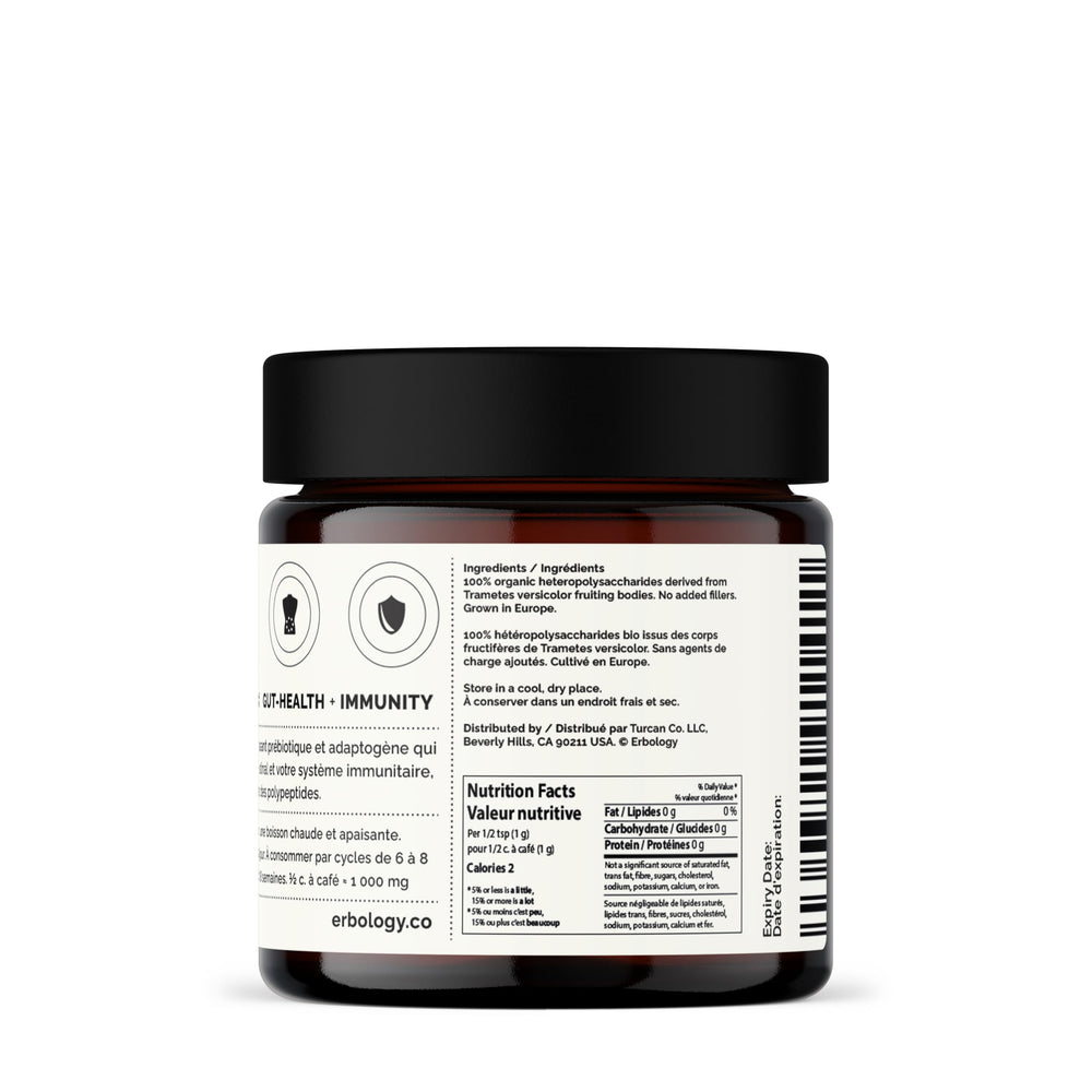Amber glass packaging emphasizing recyclable packaging by Erbology