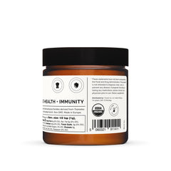 Beta-glucans badge shows content level in Erbology powder