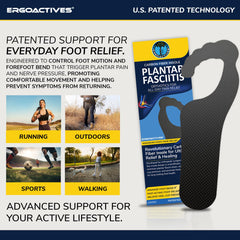 ErgoActives carbon fiber insole reversible design for both feet