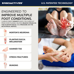 ErgoActives carbon fiber insole stiff plate enhances arch support