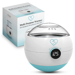 EROTICGEL warmer with aluminum pot for even, efficient heating.