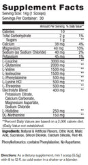 ES FIT Amino Powder pre/post-workout drink for energy and endurance.