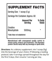ES FiT Creatine serving scoop demonstrates easy dosage for workouts