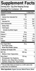 Vanilla shake on gym counter with ES FIT protein for daily use.