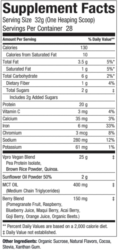 ES FIT vegan chocolate shake glass highlighting convenient post-workout protein
