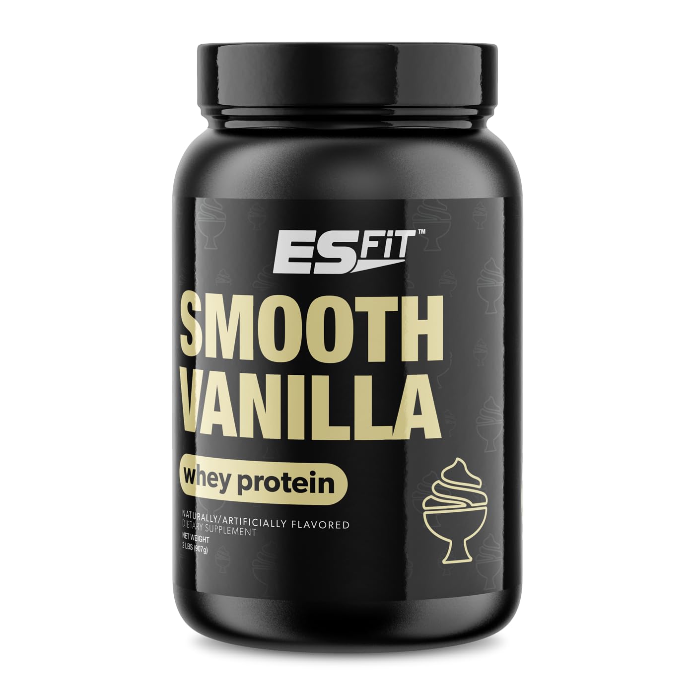 ES FIT Whey Protein Powder bottle for post-workout recovery and fast amino acid delivery