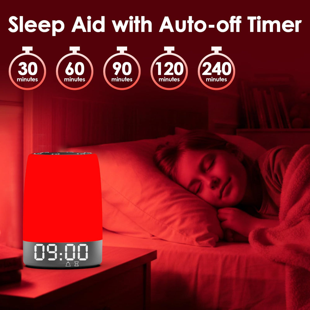 Eseesmart gentle wake-up alarm with soft light and sounds.