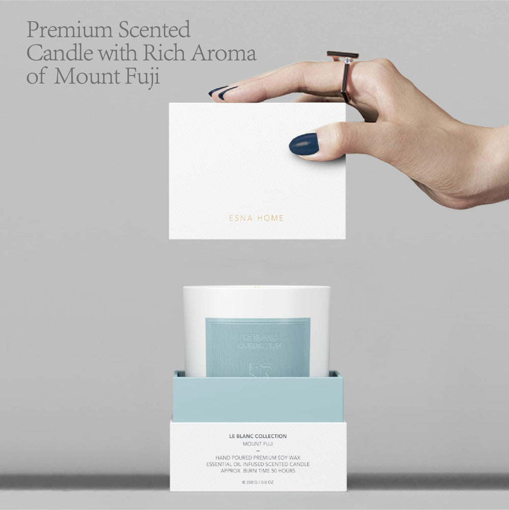 ESNA HOME 50-hour burn image signals long-lasting ambiance for evenings and weekends.