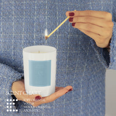 ESNA HOME soy wax close-up showing pure essential oils for a calming fragrance.