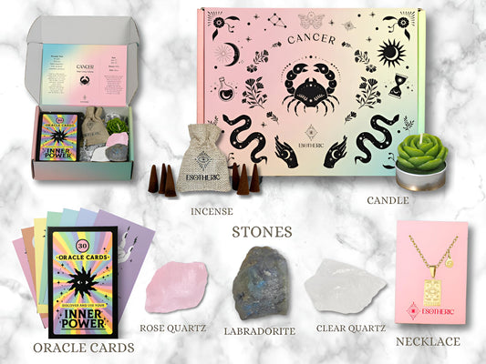 ESOTHERIC crystal birthstones trio highlighting protection, transformation, and calm.
