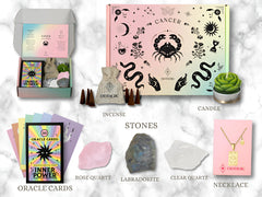 ESOTHERIC crystal birthstones trio highlighting protection, transformation, and calm.
