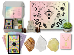 ESOTHERIC Sagittarius gift box featuring the necklace for thoughtful zodiac gifting.
