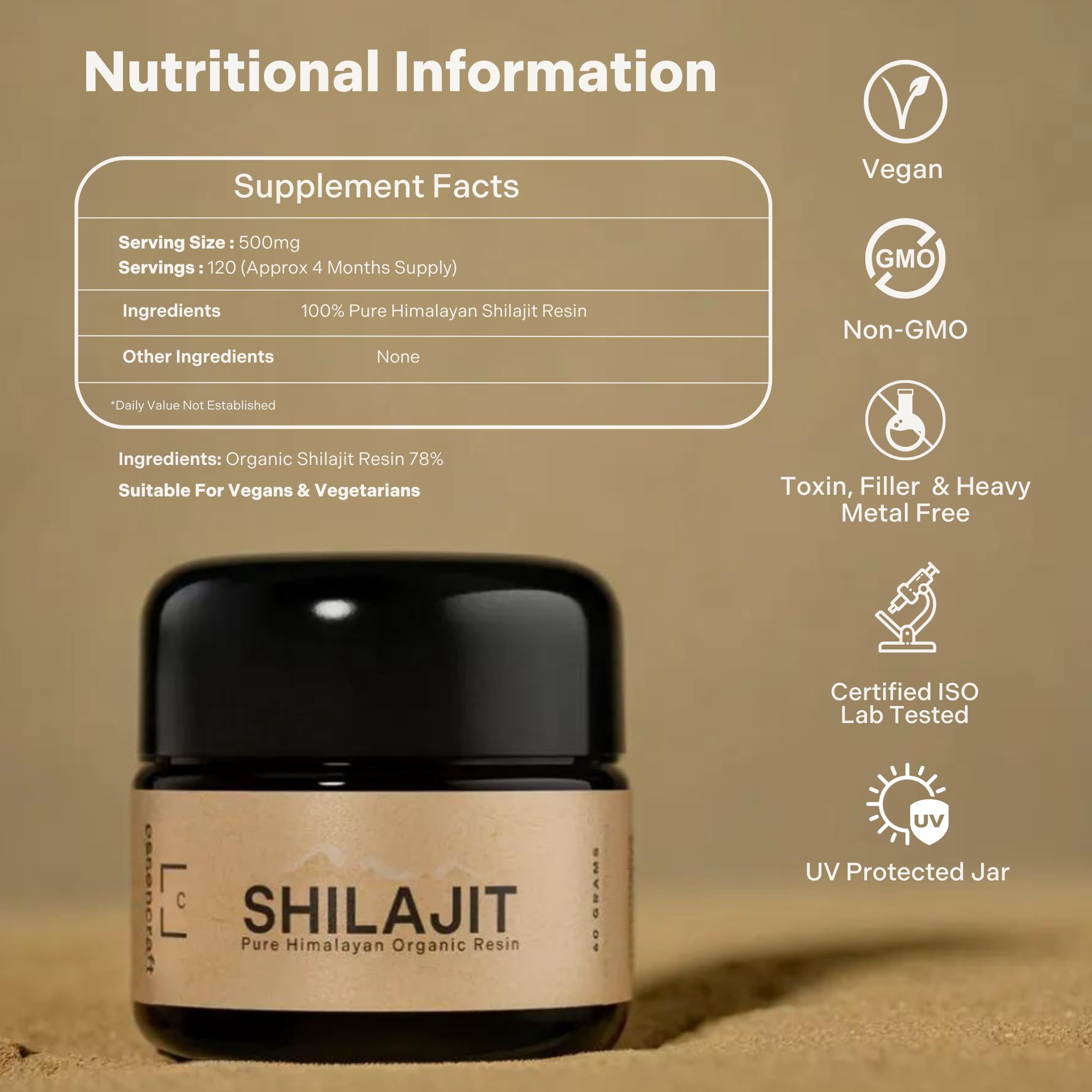 Essencraft Shilajit Resin scoop and serve scene ideal for daily ritual.