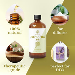 Essential Delights citronella oil candle-making close-up shows purity