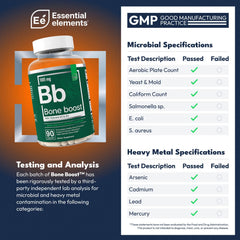 Essential Elements Bone Boost capsules close-up for easy calcium intake