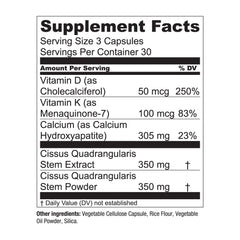 Essential Elements Bone Boost features vitamins D3 and K2 with Cissus Quadrangularis for bone vitality.
