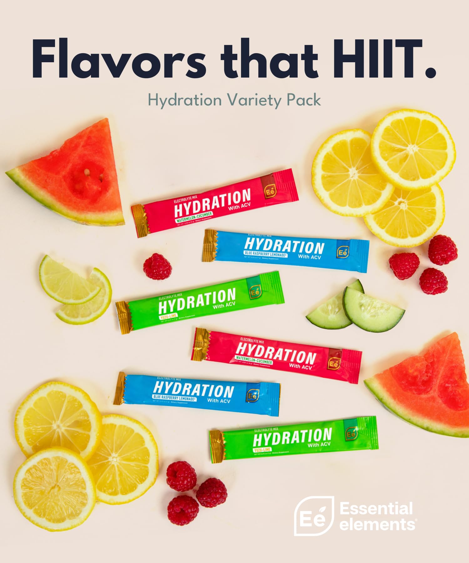 Essential Elements Hydration Packets on-the-go pack for easy travel hydration