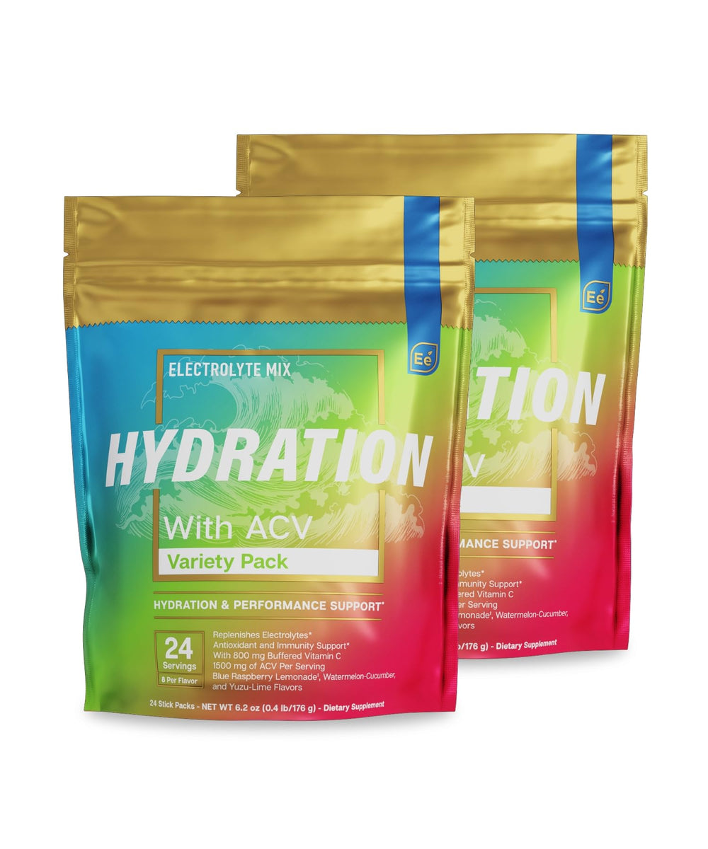 Essential Elements Hydration Packets Variety Pack front view for on-the-go hydration