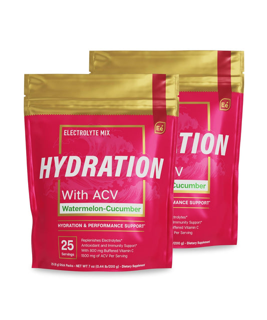 Essential Elements hydration packets pour Watermelon-Cucumber for refreshing hydration