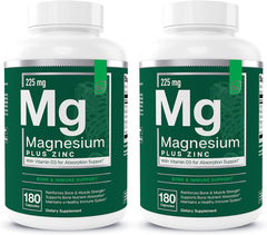 Essential Elements Magnesium Plus Zinc with Vitamin D3 bottle front supports daily muscle and bone health