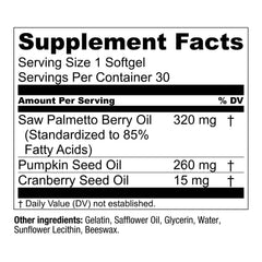 Packaging side view of Essential Elements Saw Palmetto Plus for easy dosing
