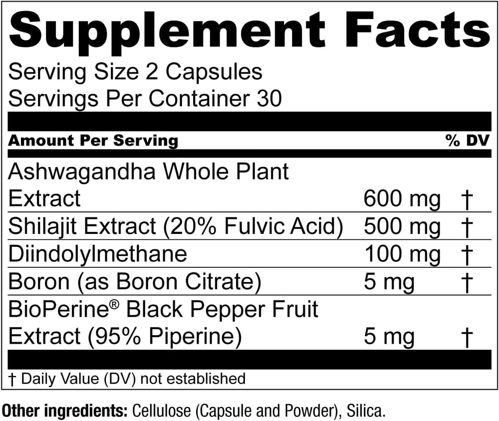Essential Elements T-Hero DIM layout shows broad-spectrum formula.