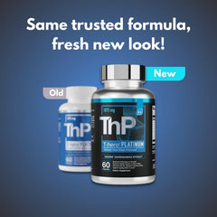 Close-up of Essential Elements T-Hero Platinum capsules for daily vitality and stamina.